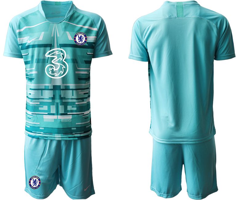 Men 2020-2021 club Chelsea lake blue goalkeeper Soccer Jerseys->chelsea jersey->Soccer Club Jersey